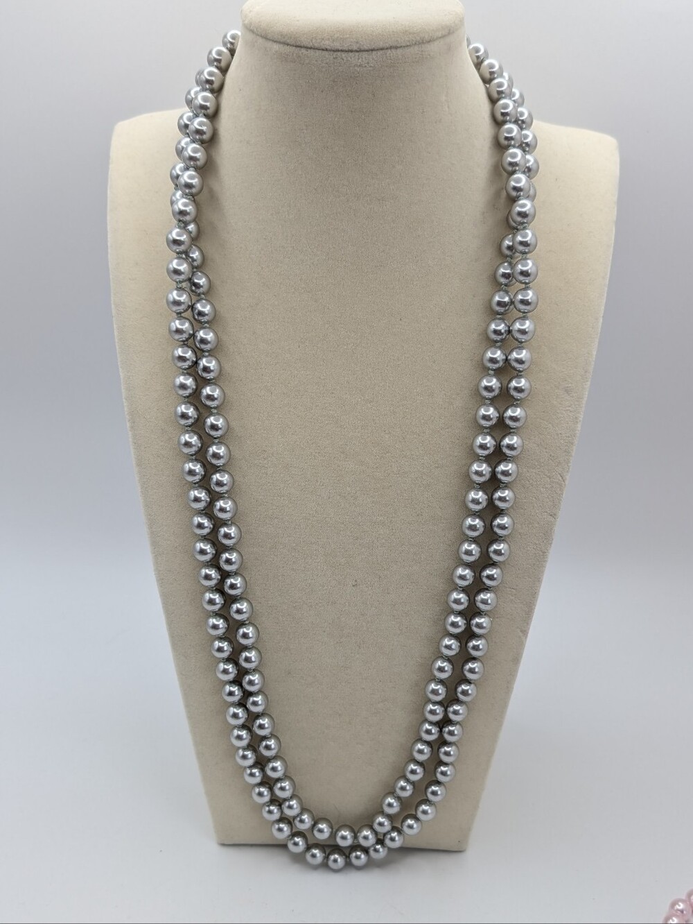 Glass Pearl Beaded Necklaces Lot of 4 - Picture 5 of 7